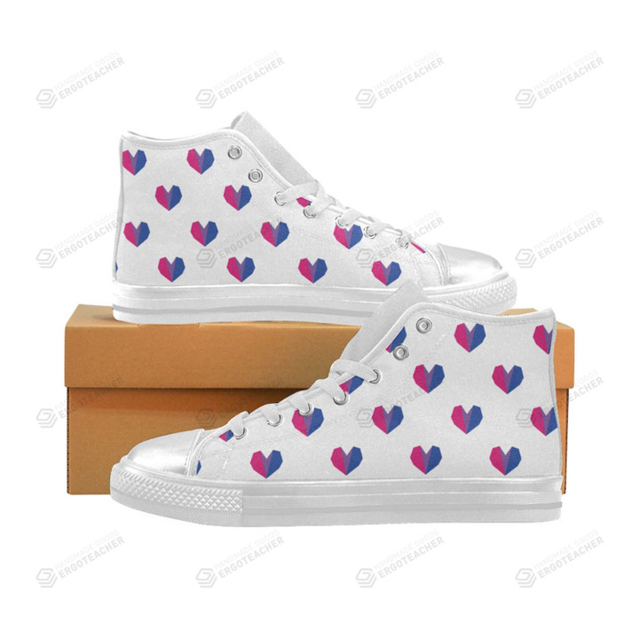 Bisexual Flag High Top Shoes