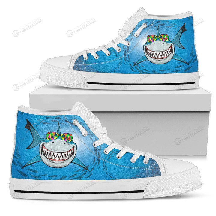Happy Shark High Top Shoes