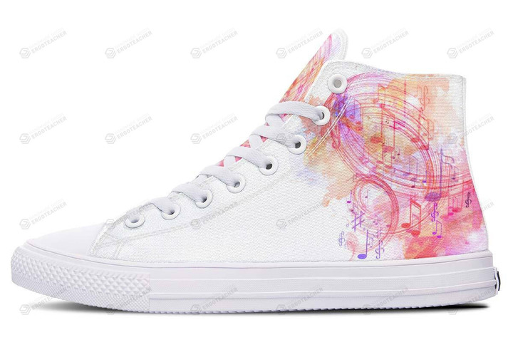 Watercolor Music High Top Shoes
