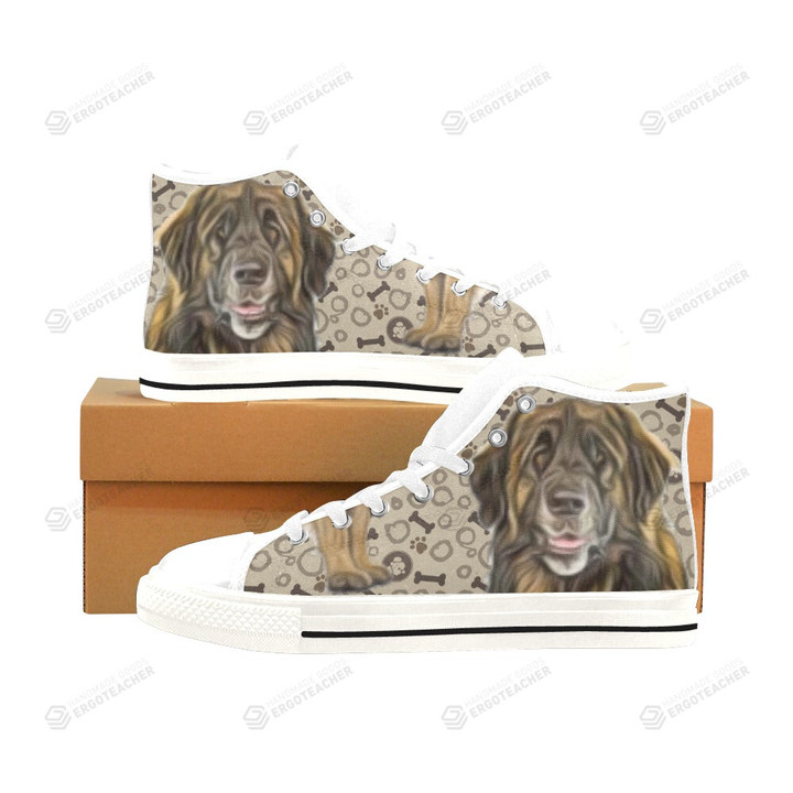 Leonberger White Classic High Top Canvas Shoes