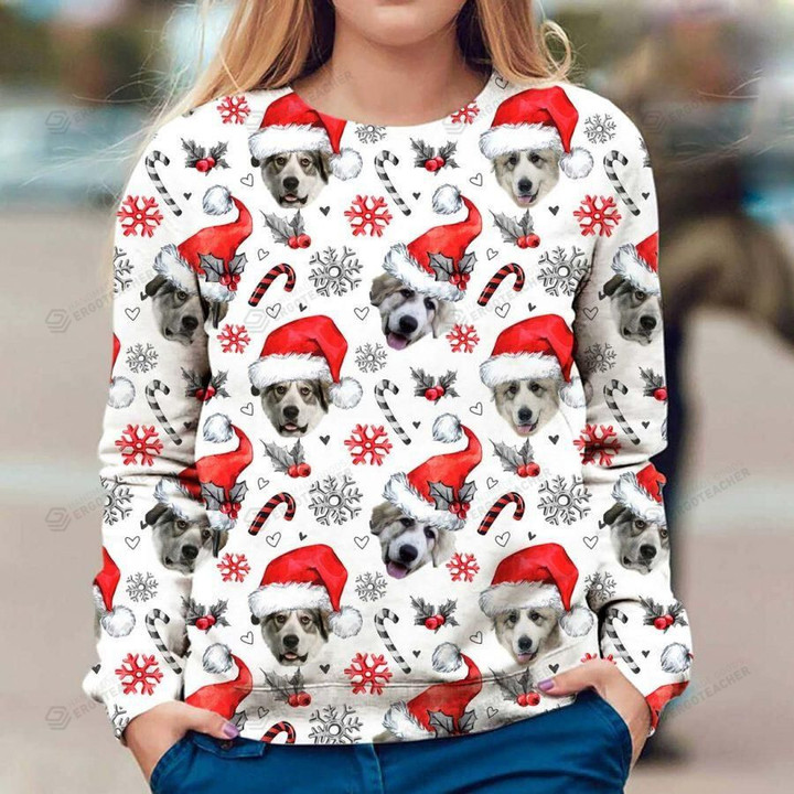 Great Pyrenees Dog Ugly Christmas Sweater, All Over Print Sweatshirt