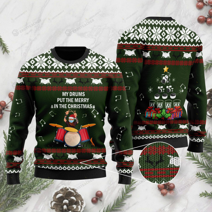 Drummer Ugly Sweater