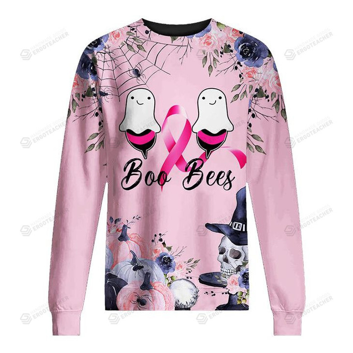 Breast Cancer Awareness Boo And Bees Ugly Sweater