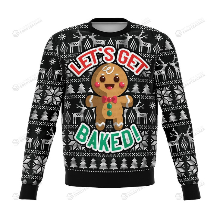 Lets Get Baked Gingerbread Ugly Christmas Sweater – Xmas Jumper