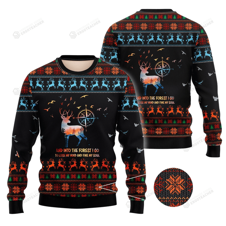 Into The Forest For Unisex Ugly Christmas Sweater, All Over Print Sweatshirt
