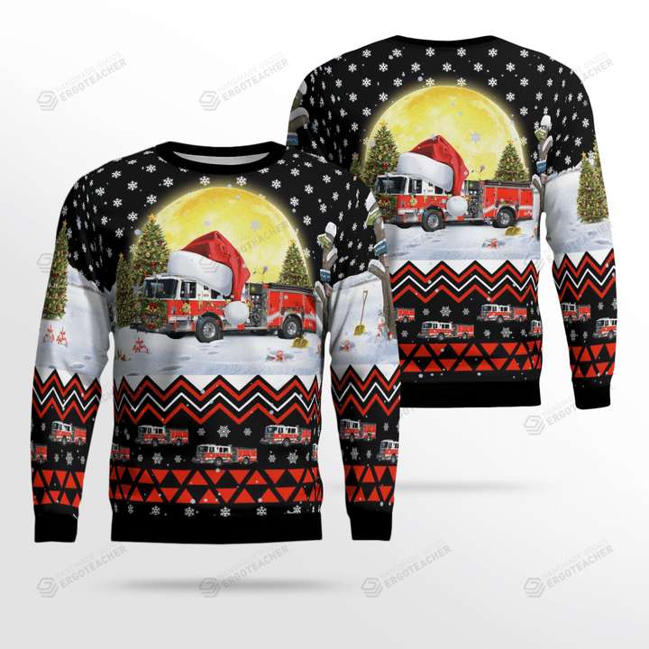 North Brunswick Volunteer Fire Company Christmas 3D Ugly Christmas Sweater, Gift For Christmas AOP Sweater