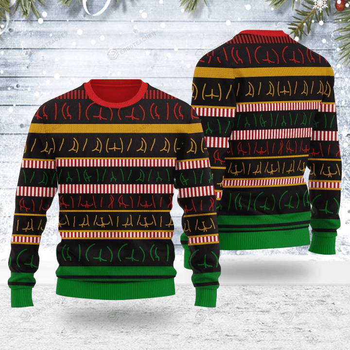 Butts Wall Ugly Christmas Sweater, All Over Print Sweatshirt