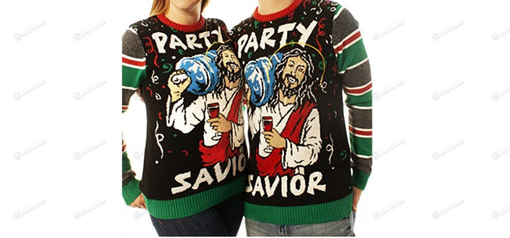 Funny Jesus Ugly Christmas Sweater, All Over Print Sweatshirt