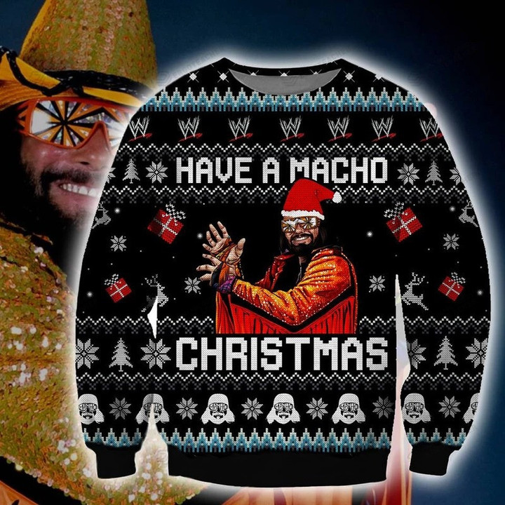 Have A Macho Ugly Christmas Sweater, All Over Print Sweatshirt