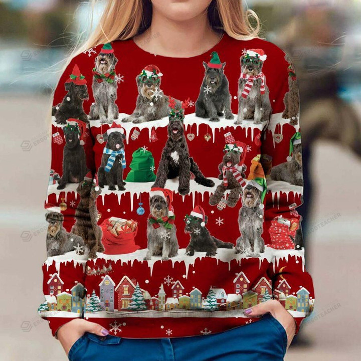 Giant Schnauzer Dog Ugly Christmas Sweater, All Over Print Sweatshirt