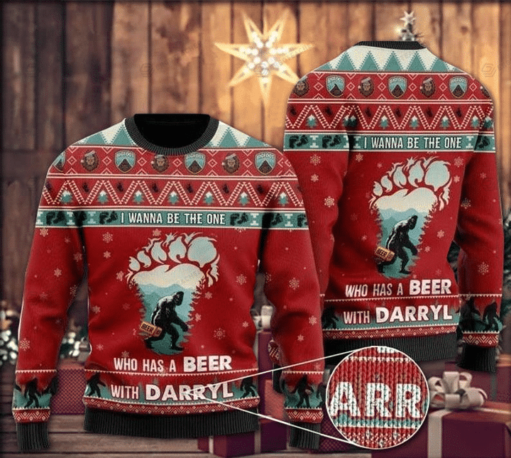I Wanna Be The One Who Has A Beer For Unisex Ugly Christmas Sweater, All Over Print Sweatshirt