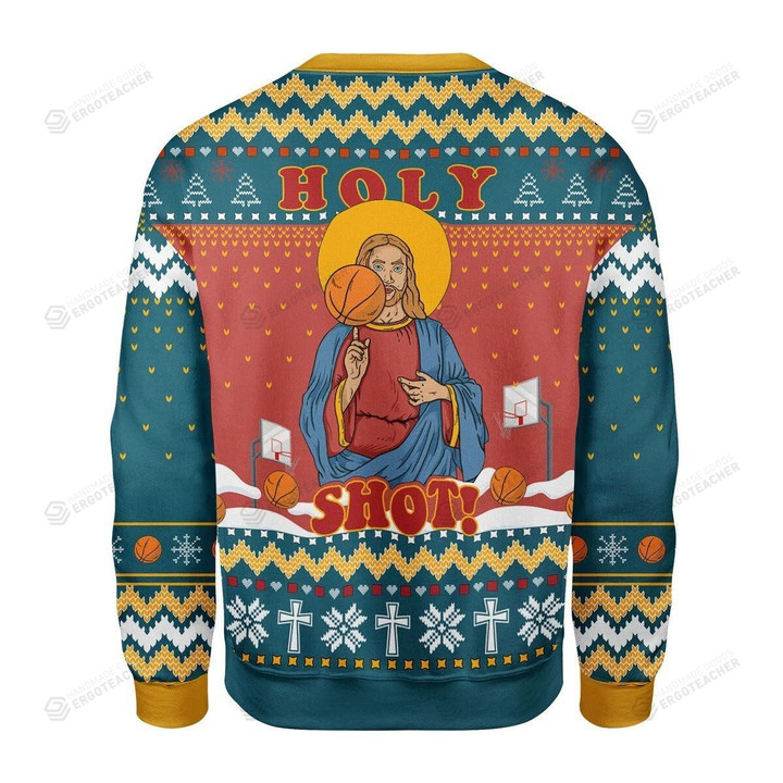 Holy Shot Ugly Christmas Sweater, All Over Print Sweatshirt