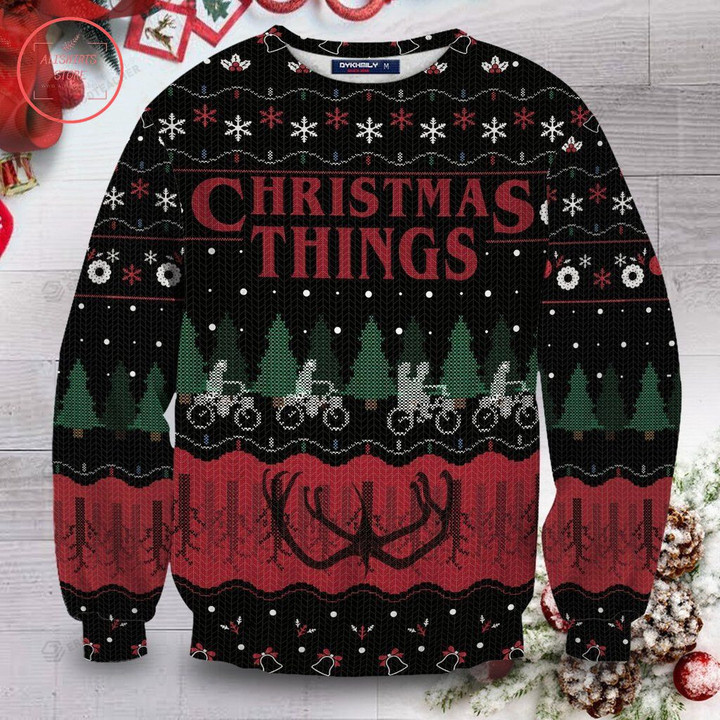 Christmas Things Unisex Ugly Christmas Sweater, All Over Print Sweatshirt