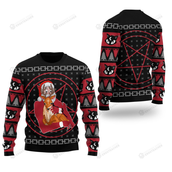 Satanic Christmas For Unisex Ugly Christmas Sweater, All Over Print Sweatshirt