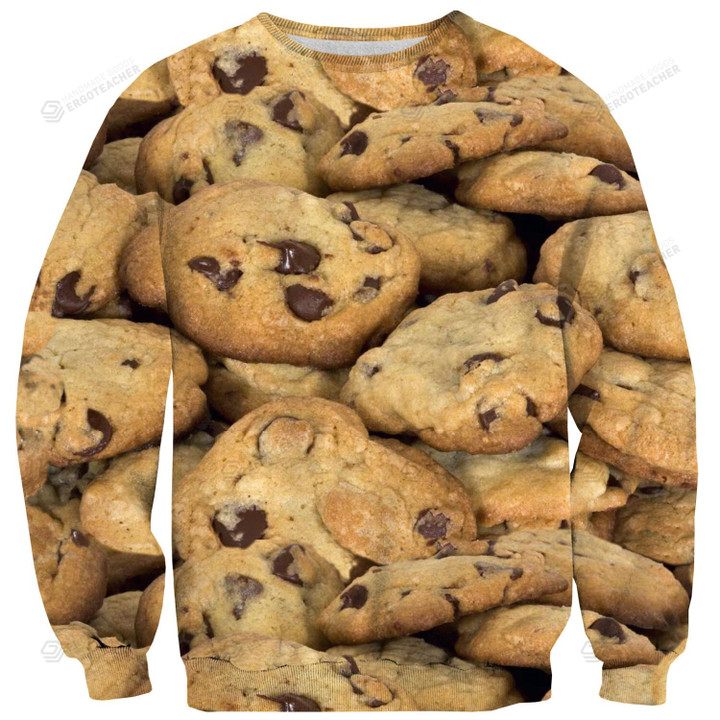 Cookies Ugly Christmas Sweater, All Over Print Sweatshirt