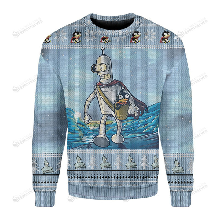 The Benderorian Christmas Ugly Sweater Ugly Christmas Sweater, All Over Print Sweatshirt