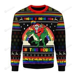 There's Some Hos In This House Ugly Christmas Sweater, All Over Print Sweatshirt