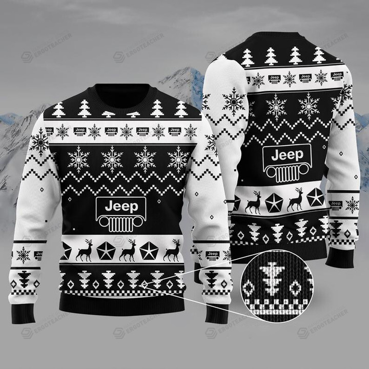 Jeep Ugly Christmas Sweater, All Over Print Sweatshirt
