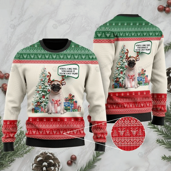 Pug Lovers Ugly Christmas Sweater