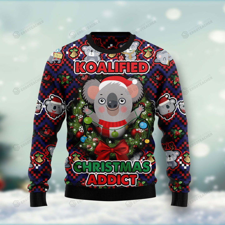 Koalified Christmas Addict Ugly Christmas Sweater