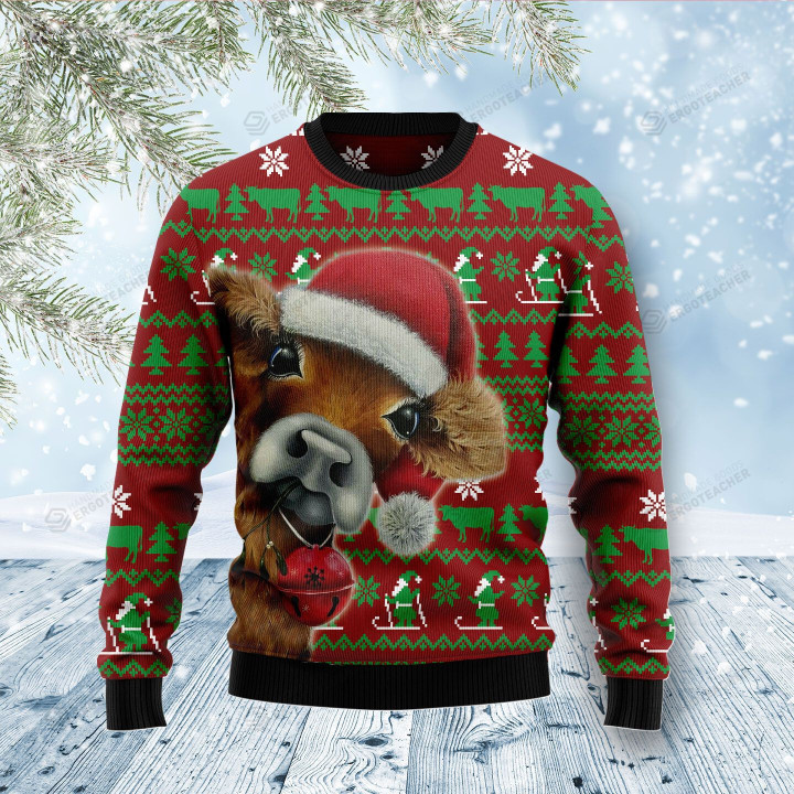 Cow Xmas Christmas Ugly Sweater