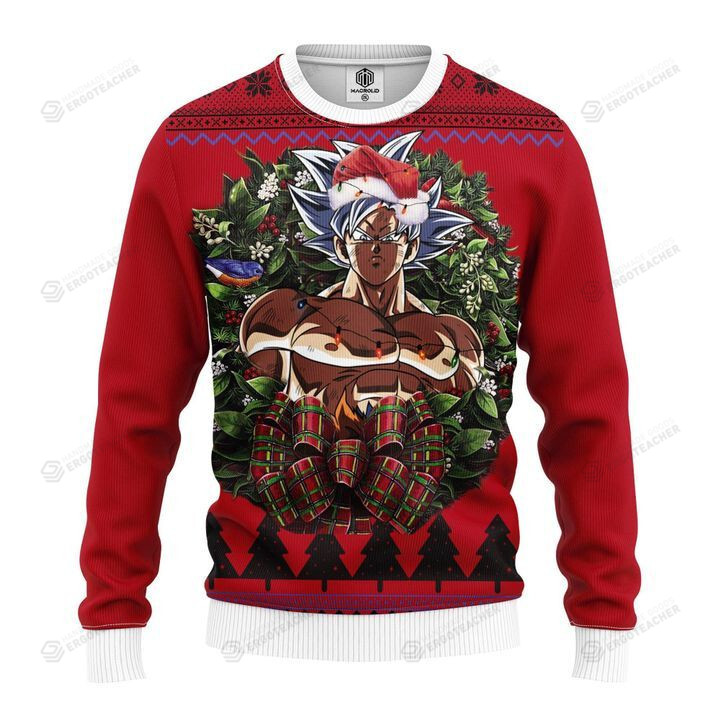 Christmas Dragon Balls Songoku Ugly Christmas Sweater, All Over Print Sweatshirt