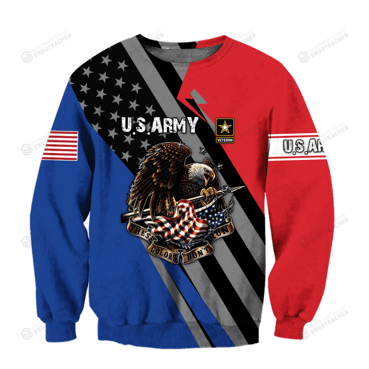 US Army Veteran Ugly Christmas Sweater, All Over Print Sweatshirt
