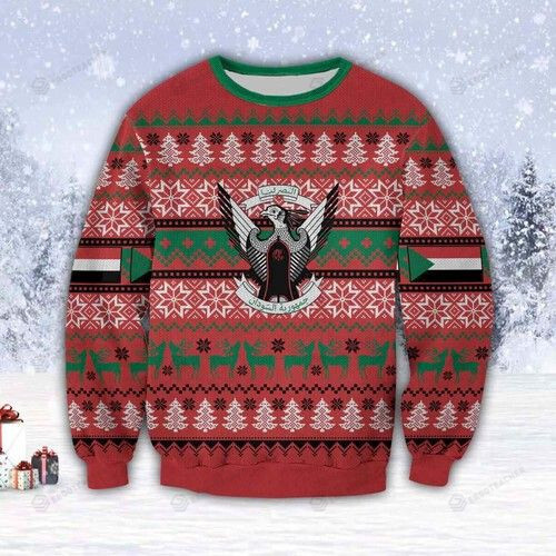 Sudan Country Ugly Christmas Sweater, All Over Print Sweatshirt