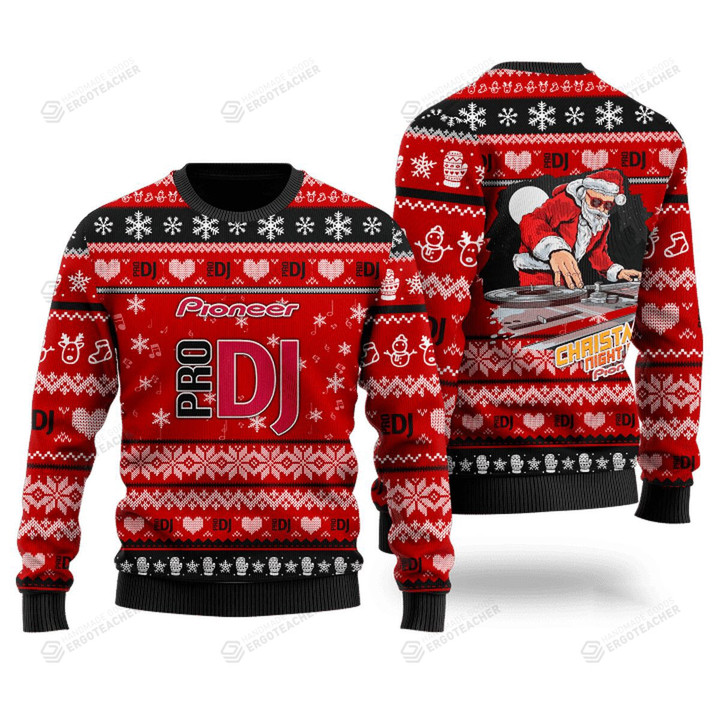Pioneer Pro Dj Santa Ugly Christmas Sweater