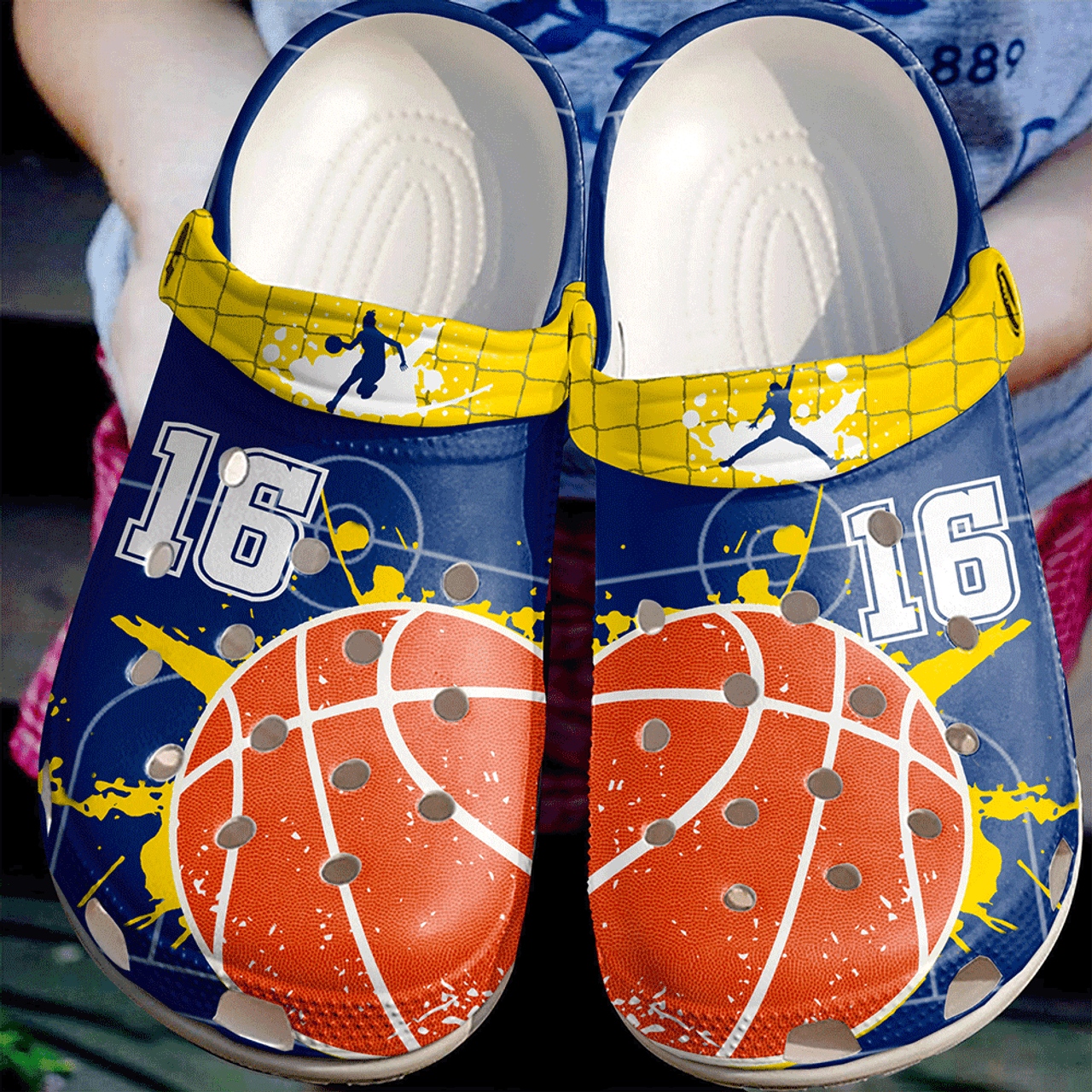Personalized Basketball Passion Crocs Crocband Clogs, Gift For Lover Basketball Crocs Comfy Footwear