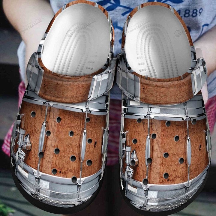 Drummer Crocs Crocband Clogs, Gift For Lover Drummer Crocs Comfy Footwear