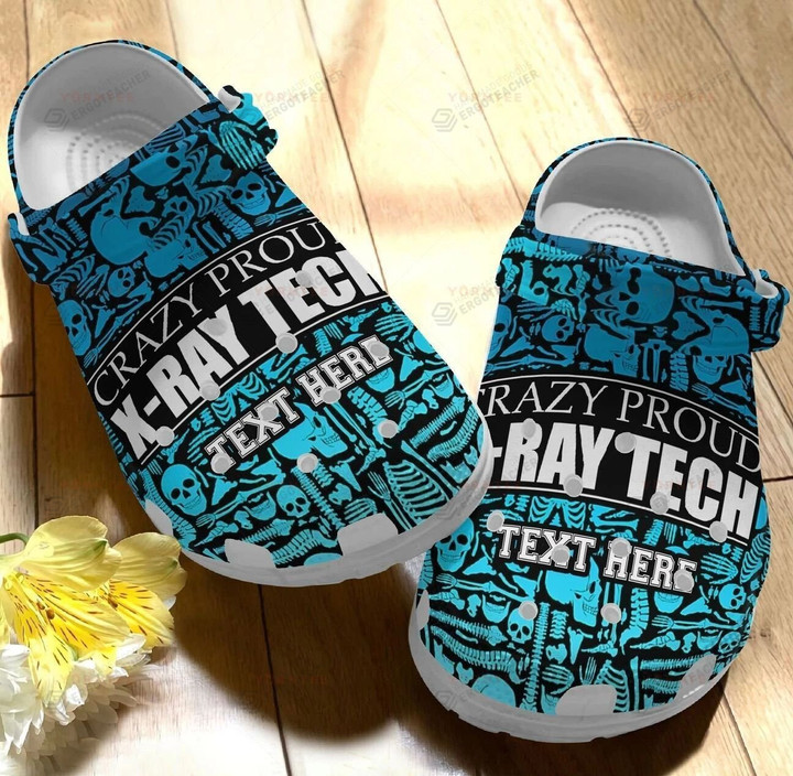 Crazy A Proud X-Ray Tech Crocs Crocband Clogs,Gift For Lover Crazy A Proud X-Ray Tech Crocs Comfy Footwear