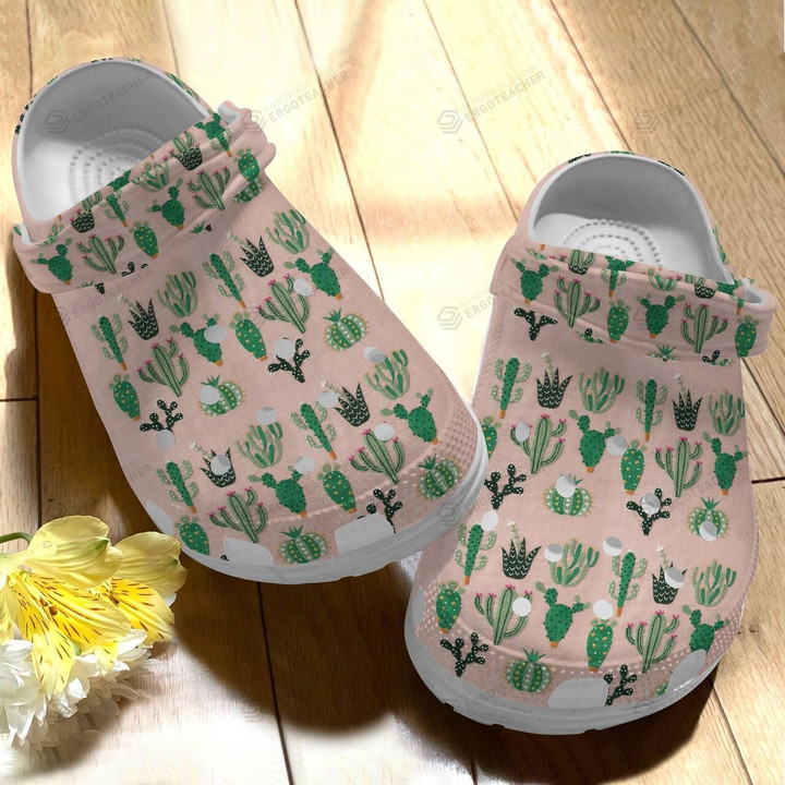 Succulent Crocs Crocband Clogs, Gift For Lover Succulent Crocs Comfy Footwear