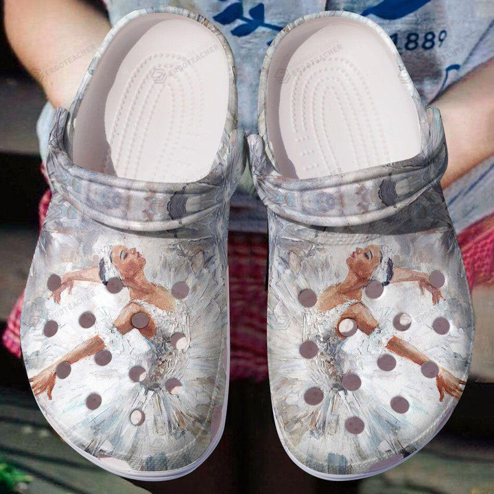 Ballet Crocs Crocband Clogs, Gift For Lover Ballet Crocs Comfy Footwear