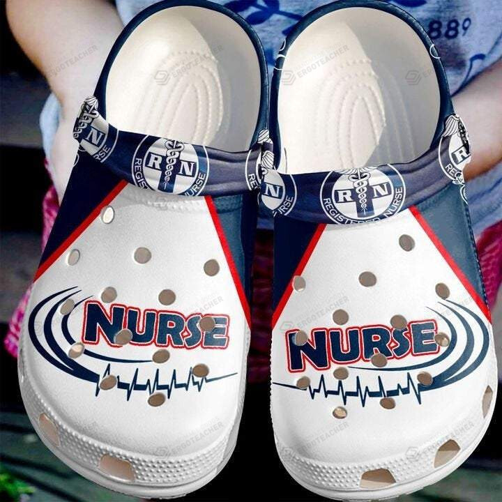 Nurse Live Love Nursing Crocs Crocband Clogs, Gift For Lover Nurse Live Love Nursing Crocs Comfy Footwear