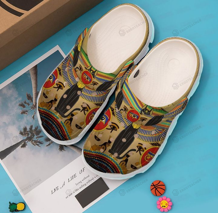 Cat Ancient Crocs Clog Shoes Crocband, Unisex Fashion Style For Women And Men