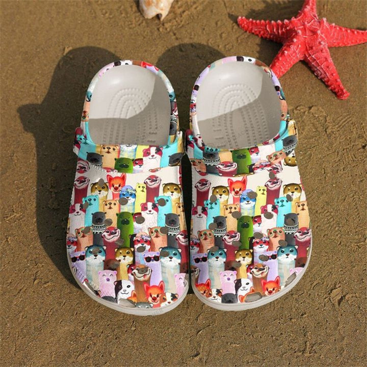 Otter Lovely Crocs Crocband Clogs, Gift For Lover Otter Crocs Comfy Footwear