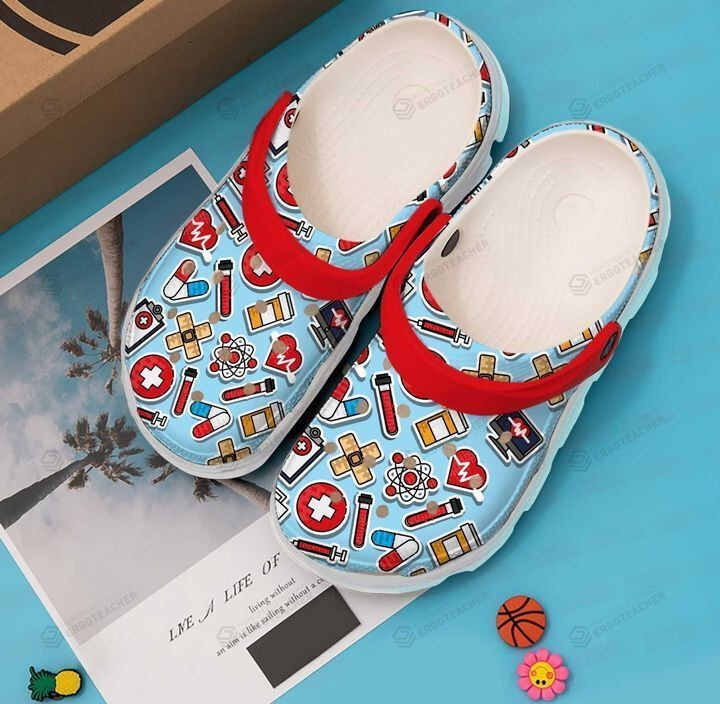 Nurse Nursing Crocs Crocband Clogs, Gift For Lover Nurse Nursing Crocs Comfy Footwear