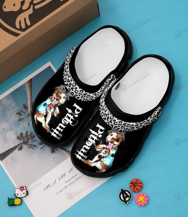 Pitbull Dog Crocs Crocband Clog, Gift For Lover Pitbull Dog Crocs Comfy Footwear