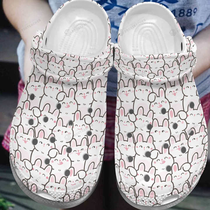 Rabbit Baby Crocs Crocband Clogs, Gift For Lover Rabbit Baby Crocs Comfy Footwear
