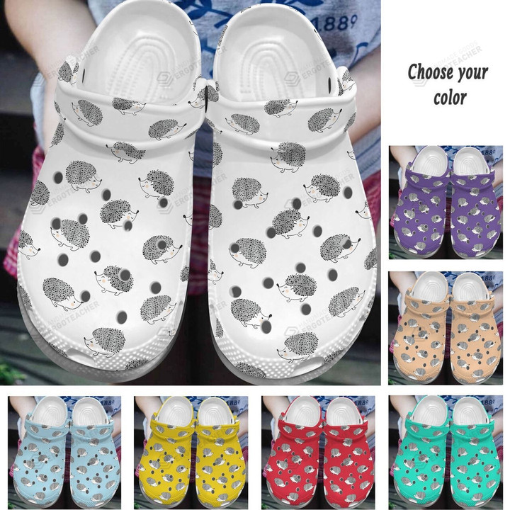 Hedgehog Crocs Crocband Clogs, Gift For Lover Hedgehog Crocs Comfy Footwear
