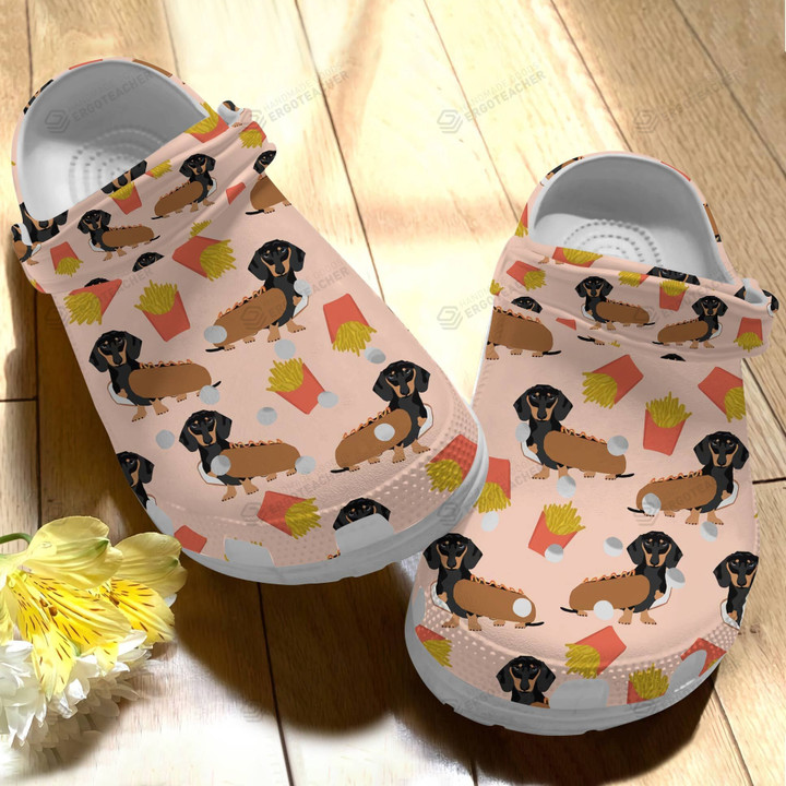 Dog Crocs Crocband Clogs, Gift For Lover Dog Crocs Comfy Footwear