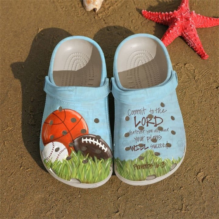 Football Balls Crocs Crocband Clogs, Gift For Lover Football Crocs Comfy Footwear