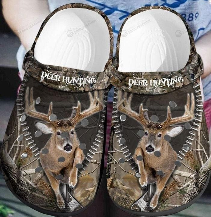 Deer Hunting Crocs Crocband Clogs, Gift For Lover Deer Hunting Crocs Comfy Footwear