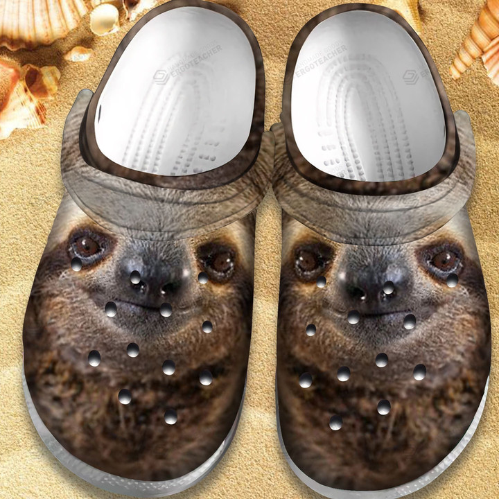 Sloth Crocs Crocband Clogs, Gift For Lover Sloth Crocs Comfy Footwear