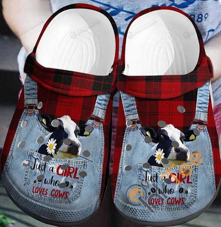 Cow Girl Farmer Crocs Crocband Clogs, Gift For Lover Cow Crocs Comfy Footwear