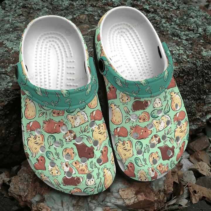 Lovely Guinea Pig Crocs Crocband Clogs, Gift For Lover Guinea Pig Crocs Comfy Footwear