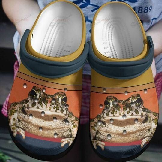 Colorful Frog Crocs Crocband Clogs, Gift For Lover Frog Crocs Comfy Footwear