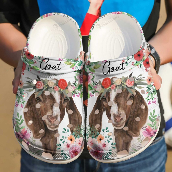Personalized Goat Crocs Crocband Clogs, Gift For Lover Goat Crocs Comfy Footwear