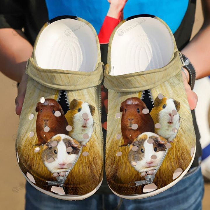 Guinea Pig Crocs Crocband Clogs, Gift For Lover Guinea Pig Crocs Comfy Footwear